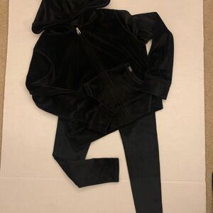 Abercrombie Kids Black Hoodie and Leggings Set